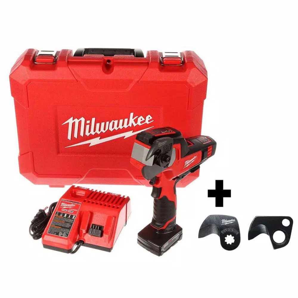 Milwaukee M12 12-Volt Lithium-Ion Cordless 600 MCM Cable Cutter Kit with 3.0Ah Battery， Charge， Replacement Blade and Hard Case and#8211; XDC Depot - Mycitystee