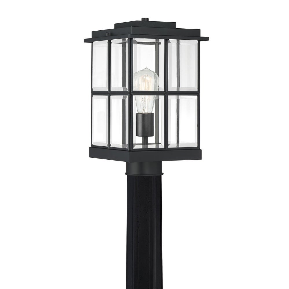 Quoizel Mulligan Matte Black 1-light Outdoor Lantern. - Mycitystee