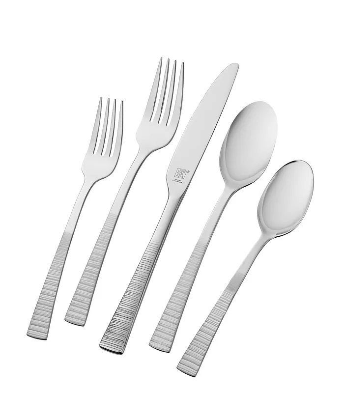 J.A. Henckels Zwilling Kingwood  18 10 Stainless Steel 20-Piece Flatware Set， Service for 4 - Mycitystee