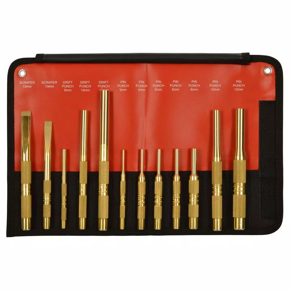 Mayhew Brass Metric Punch and Scraper Set (12-Piece) and#8211; XDC Depot - Mycitystee
