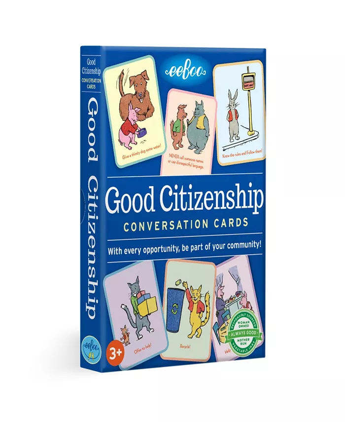 Eeboo Piece Love Good Citizenship Conversation Flash Cards - Mycitystee