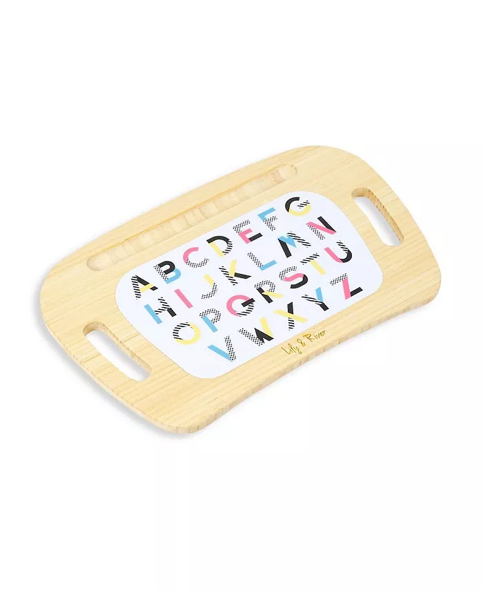 Lily and River Little Artist Bamboo Lap Desk In Alphabet - Mycitystee