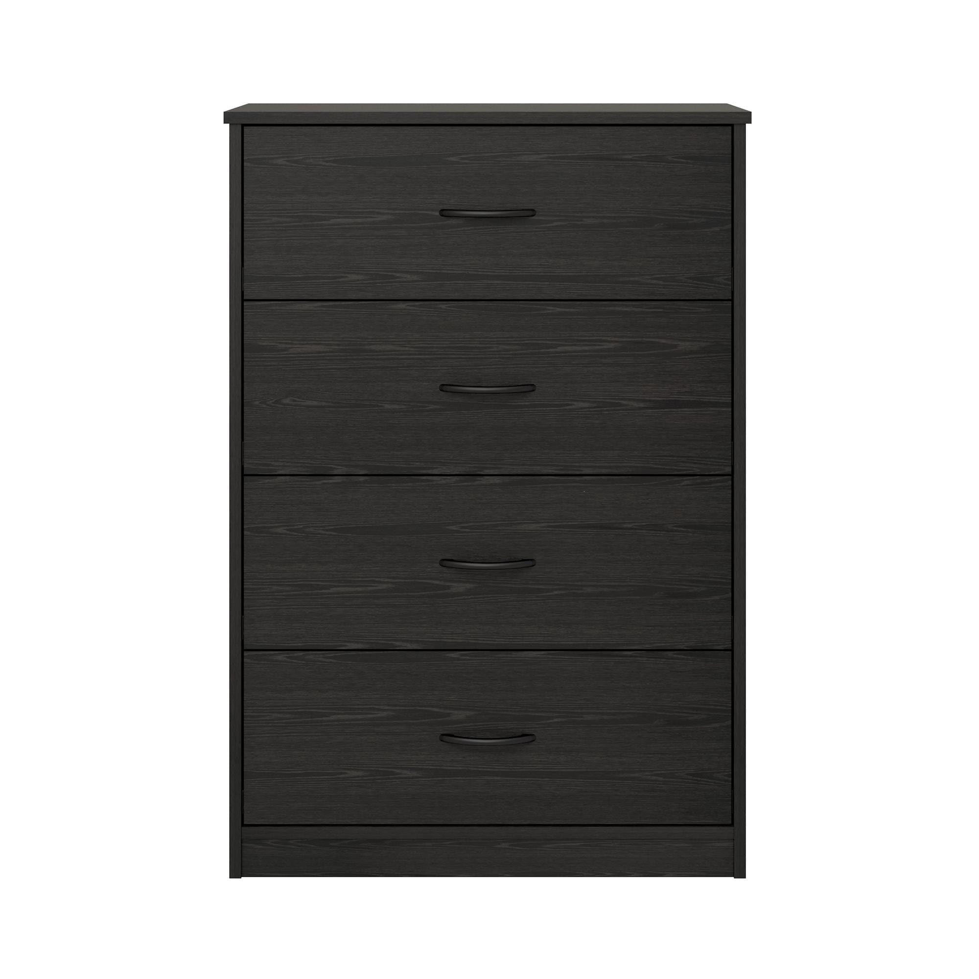 Classic 4 Drawer Dresser， Black Oak - - 36326342 - Mycitystee