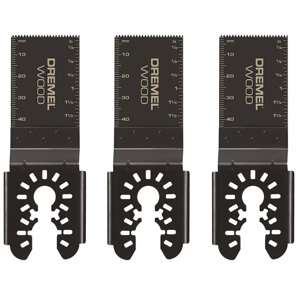 Dremel Multi-Max 1-1/4 in. Oscillating Tool Universal Wood Flush Cut Blades (3-Pack) and#8211; XDC Depot - Mycitystee