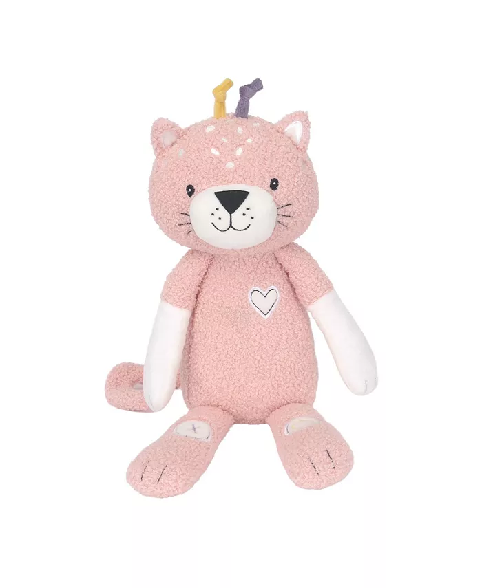 Lambs Ivy Signature Pink Leopard Plush Stuffed Animal Toy - Maya - Mycitystee