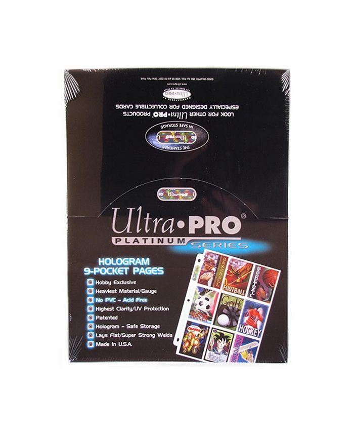 Just Play 100 Ultra Pro Platinum 9 Pocket Sheets - Mycitystee