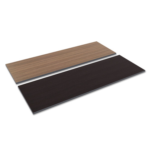 Alera Reversible Laminate Table Top， Rectangular， 71.5w x 23.63d， Espresso/Walnut (TT7224EW) - Mycitystee