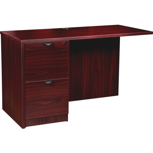 Lorell Prominence 2.0 Mahogany Laminate Left Return - 2-Drawer (PR2448LMY) - Mycitystee