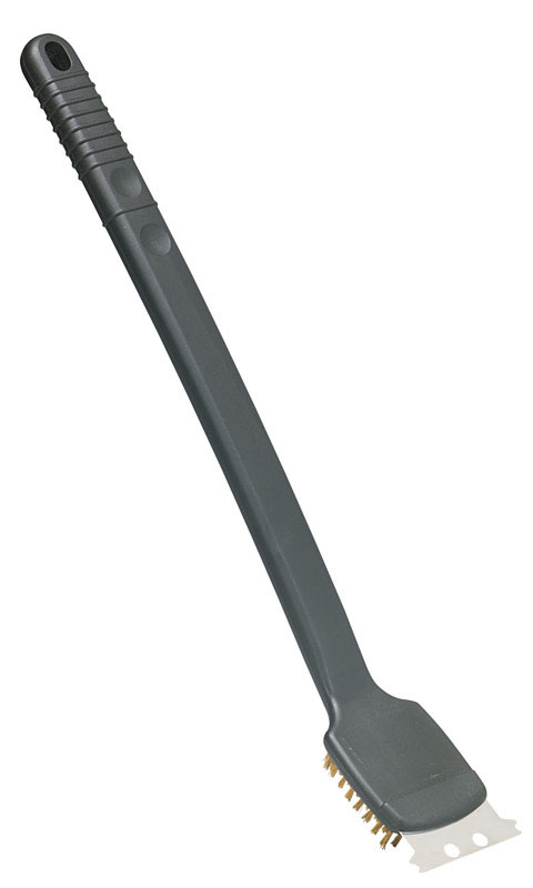 Grill Mark Grill Brush with Scraper 2.8 in. H X 17 in. L X 1 in. W 1 pk - Mycitystee