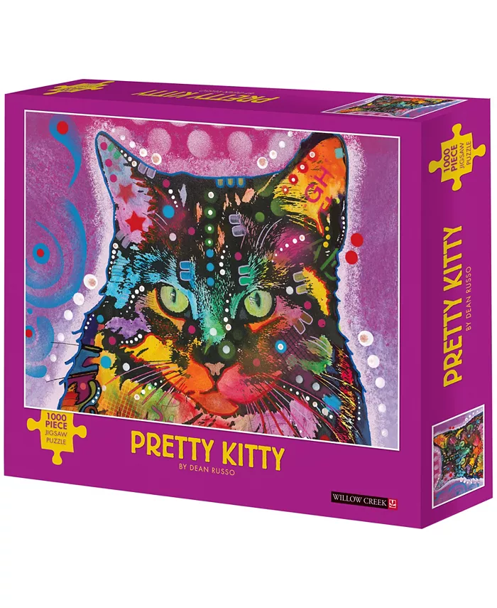 Willow Creek Press Dean Russo - Pretty Kitty Puzzle Set， 1000 Piece - Mycitystee