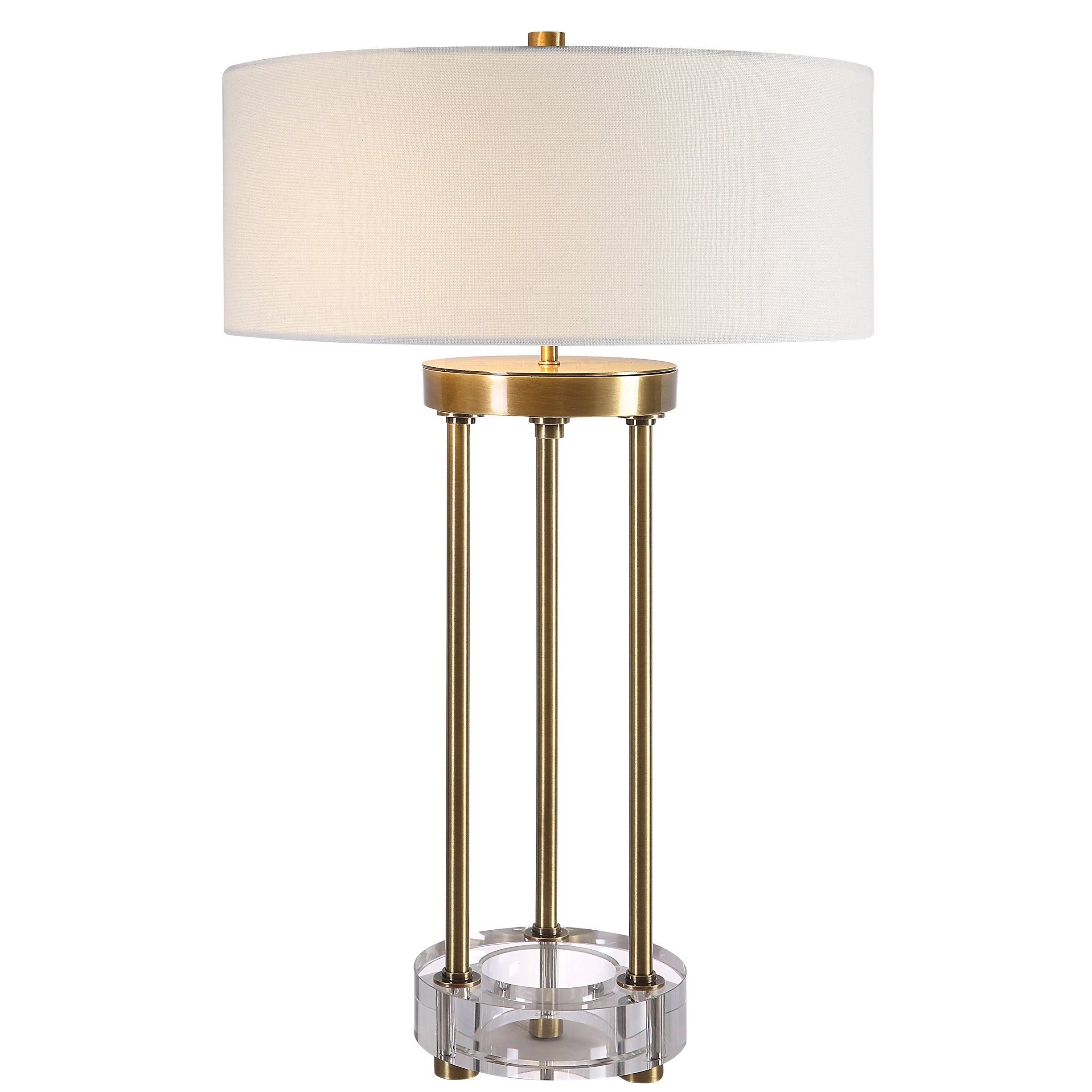 Uttermost Pantheon Brass Rod Table Lamp - Mycitystee