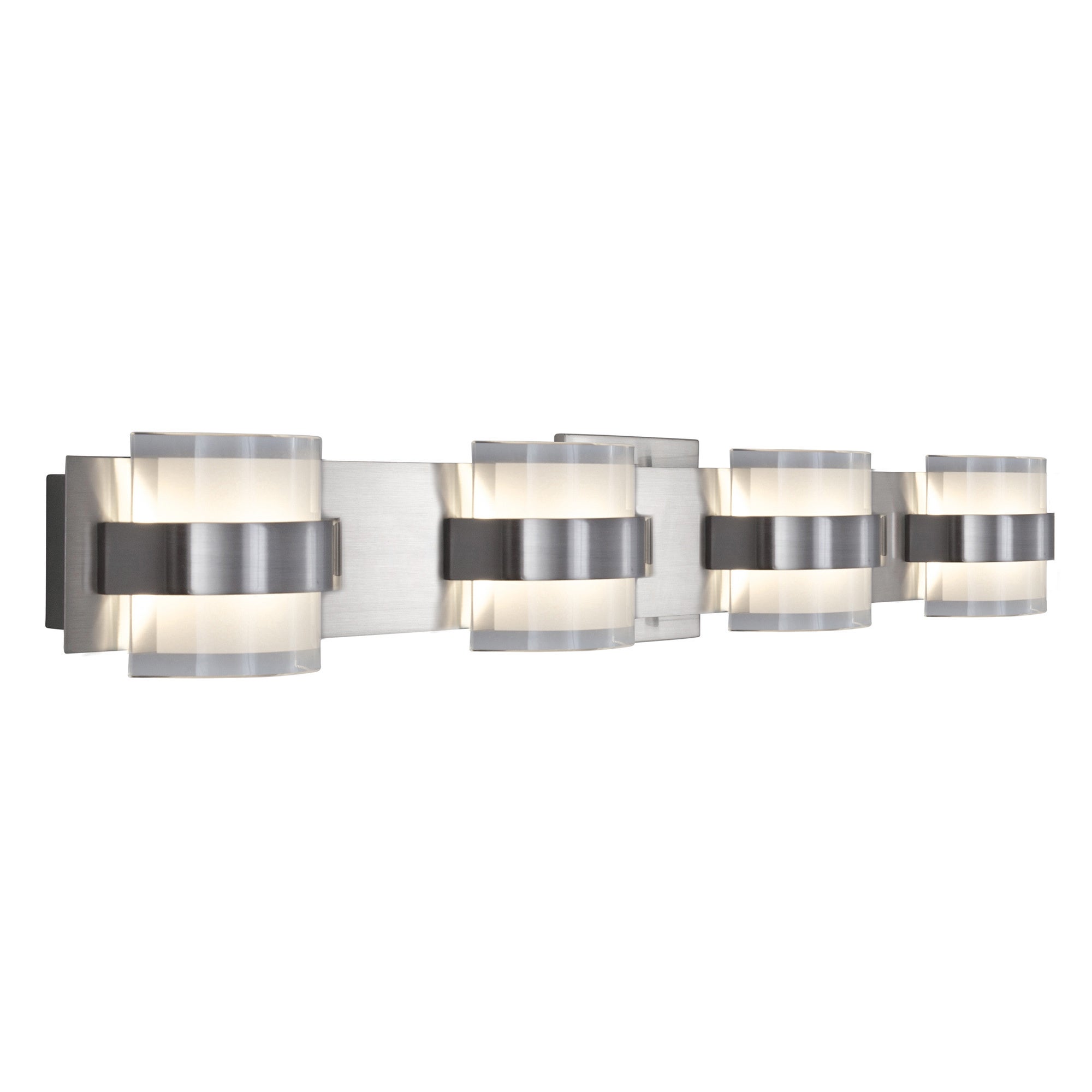 Restraint LED 4-light Bath Fixture - Silver - Mycitystee