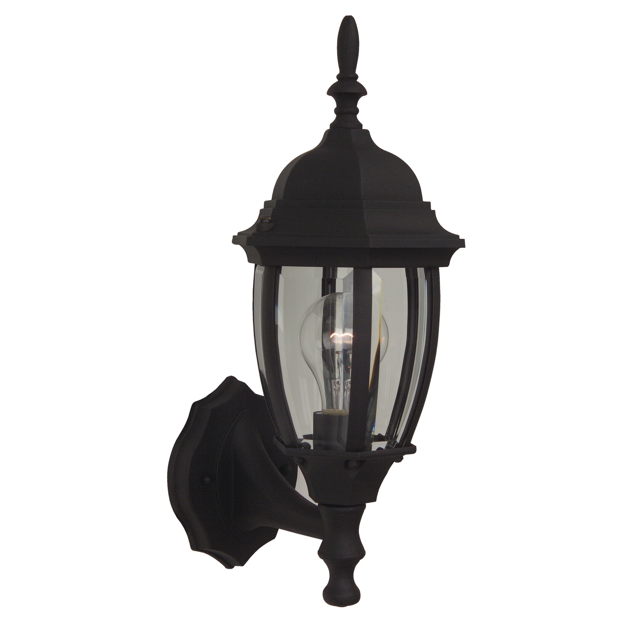 Craftmade Bent Glass 1 Light Small Outdoor Wall Mount - Black Shopping - The Best Deals on Outdoor Wall Lanterns | 41767395 - Mycitystee