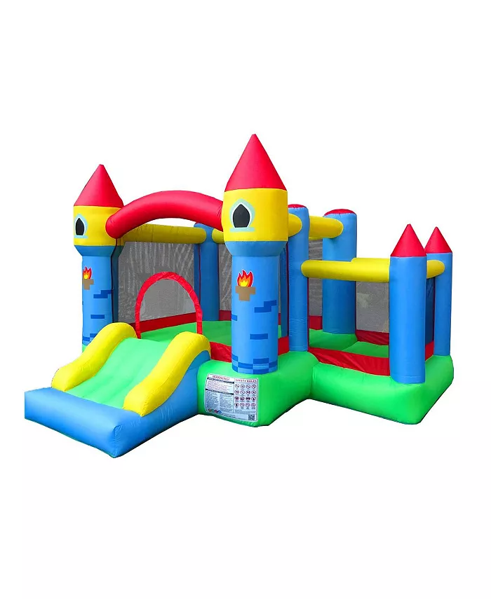 Pogo Bounce House Backyard Kids Inflatable Bounce House with Slide for Kids - Backyard Inflatable Castle Bouncy House - Bouncer for Kids - Mycitystee
