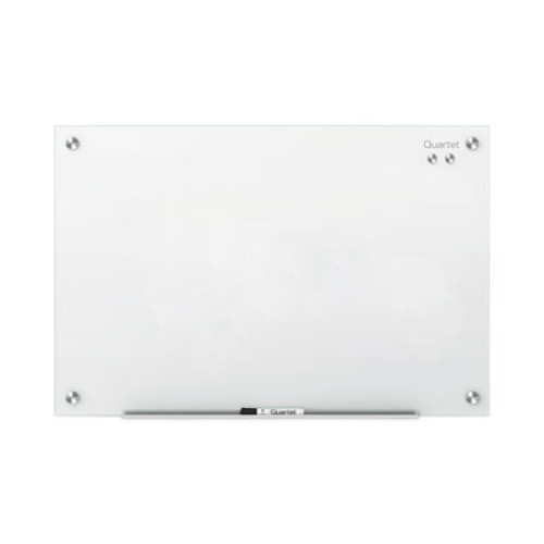 Quartet Infinity Magnetic Glass Marker Board， 96 x 48， White (G9648W) - Mycitystee