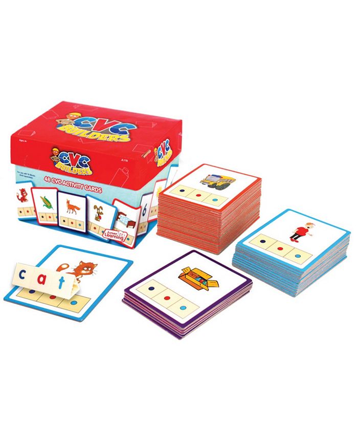 Junior Learning CVC Word Builders Activity Cards - Mycitystee