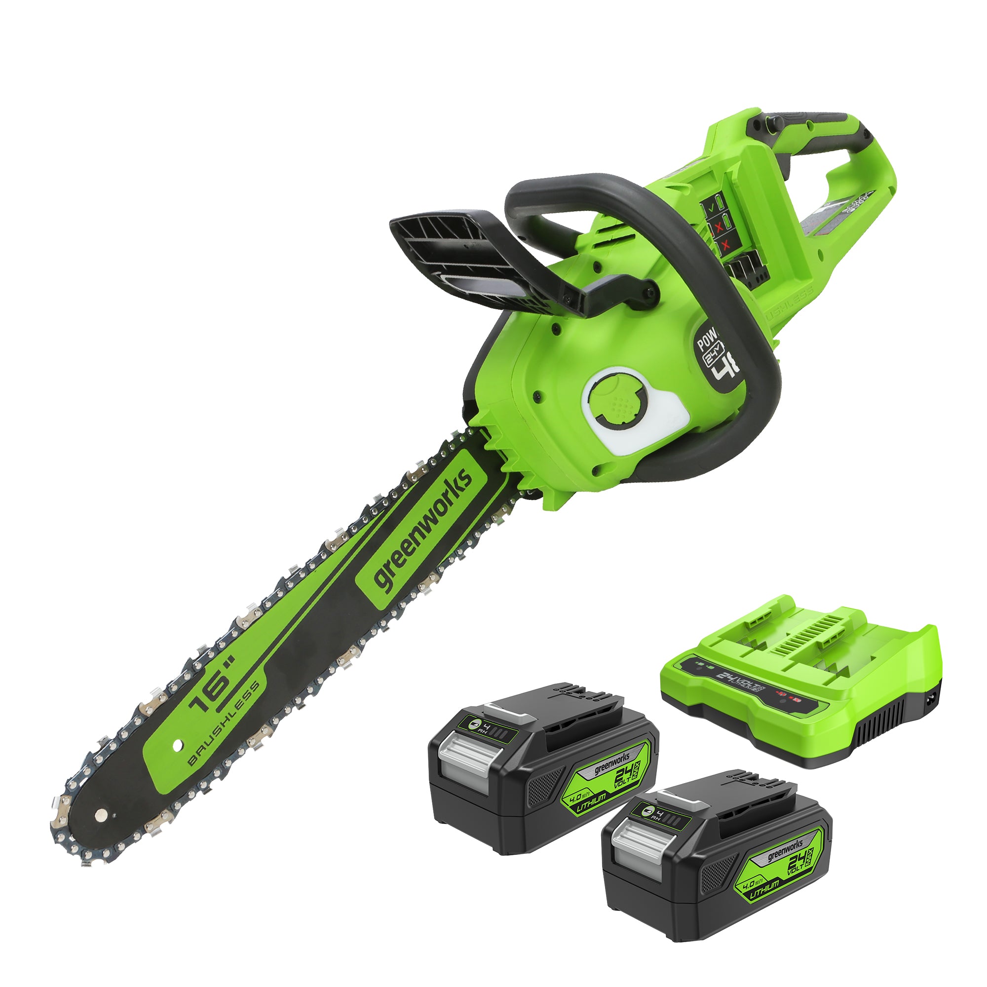 48V (2 X 24V) 16-Inch Cordless Chainsaw | Greenworks Tools - Mycitystee