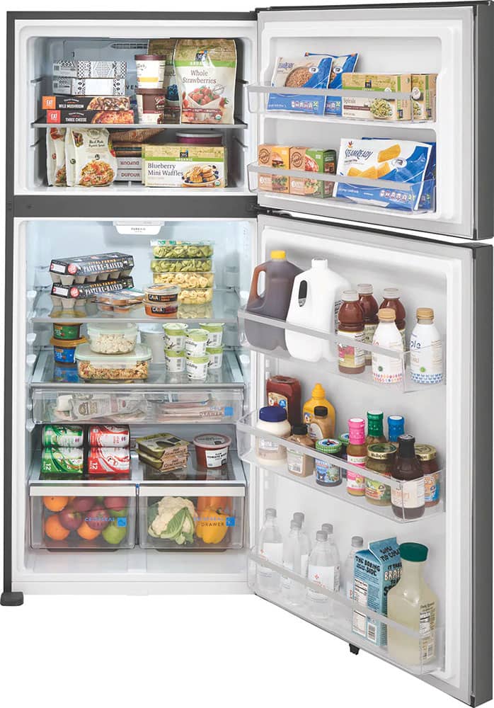Frigidaire Gallery 20 Cu. Ft. Smudge-Proof Black Stainless Steel Top Freezer Refrigerator - Mycitystee