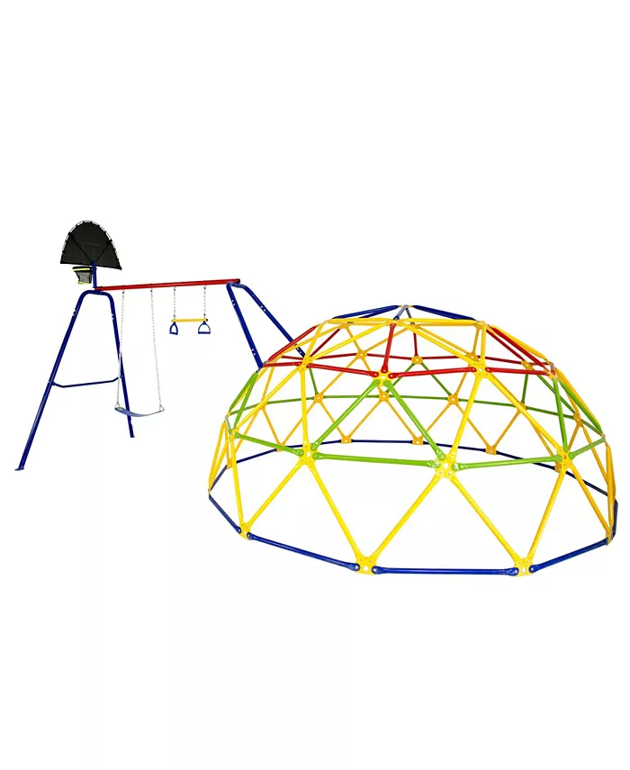 Skywalker Trampolines Skywalker Sports Geo Dome Climber with Swing Set - Mycitystee