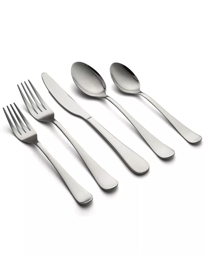 Cambridge Silversmiths Rhiannon Mirror Flatware Set， 45 Piece - Mycitystee