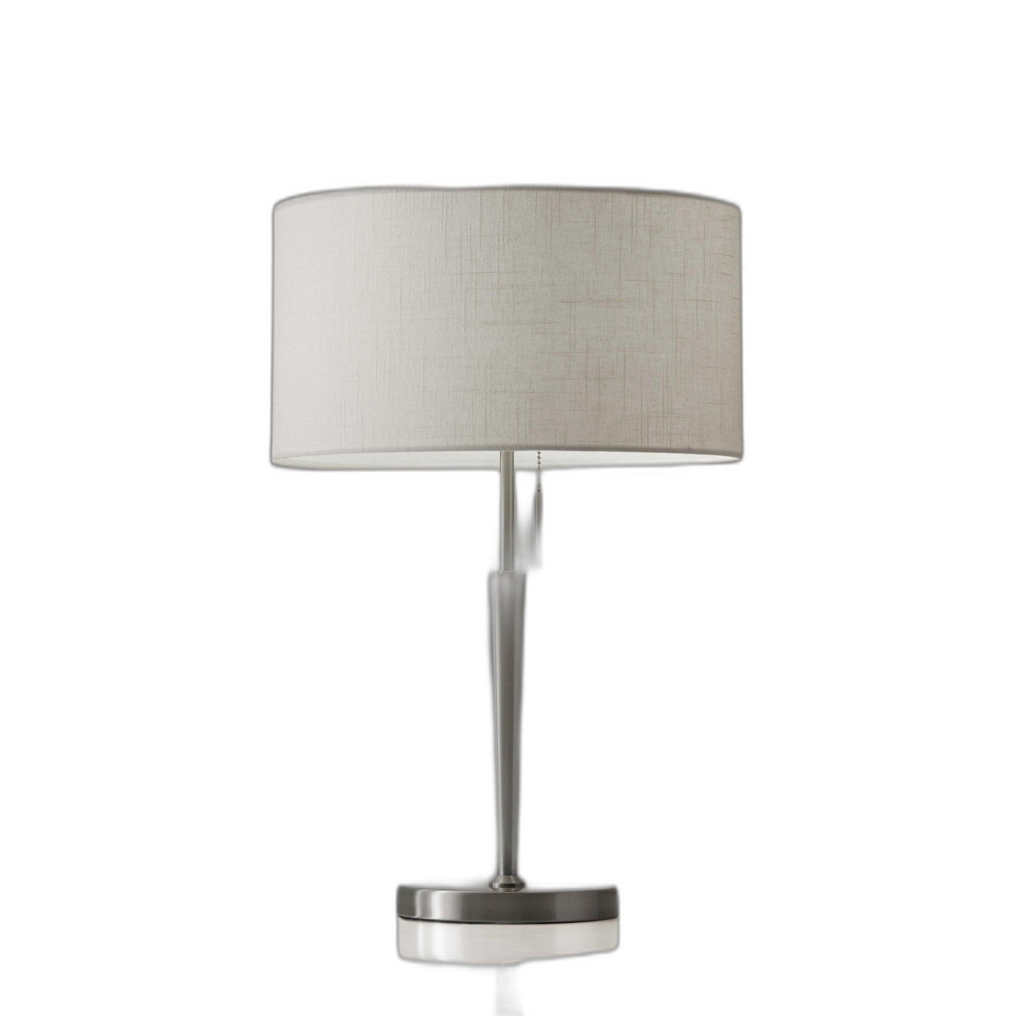 Contemporary Brushed Steel Metal Table Lamp - 12.5 x 12.5 x 24.5 - Mycitystee