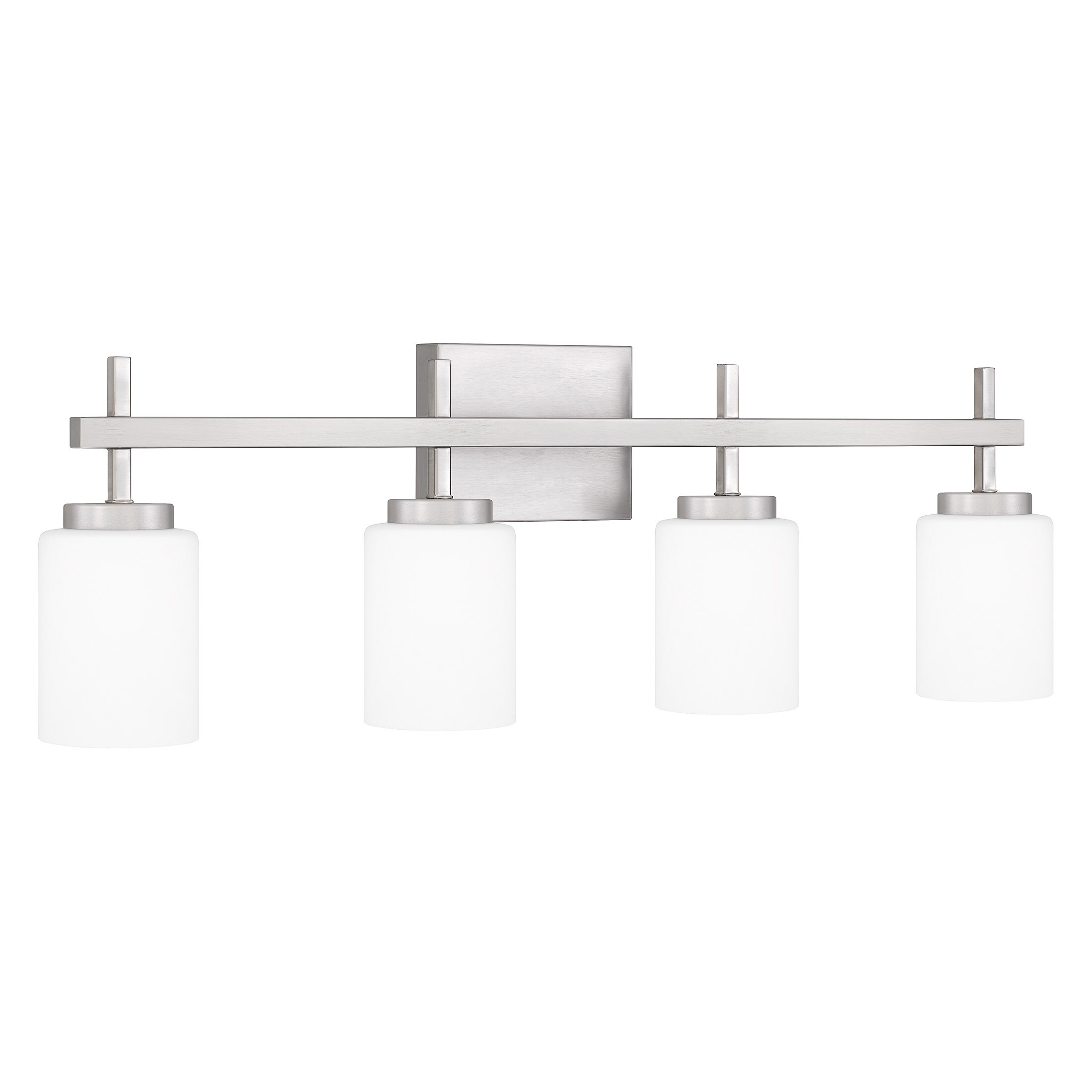 Ezra 4-Light Brushed Nickel Bath Light - Mycitystee