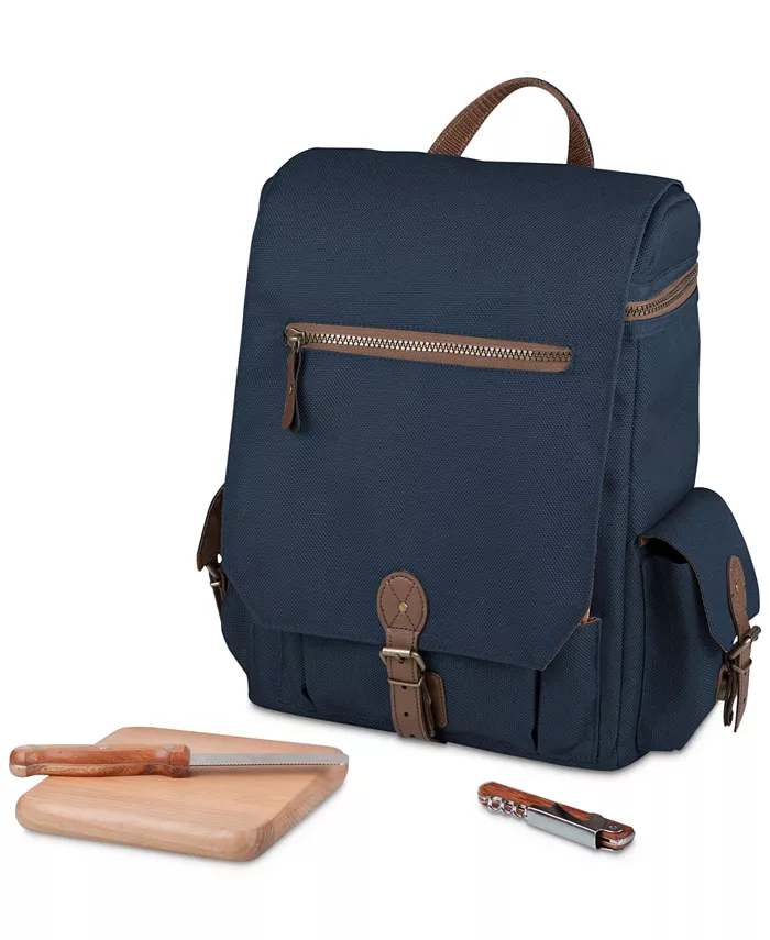 Oniva Legacyandreg by Picnic Time Navy Moreno 3-Bottle Wine Cheese Tote - Mycitystee