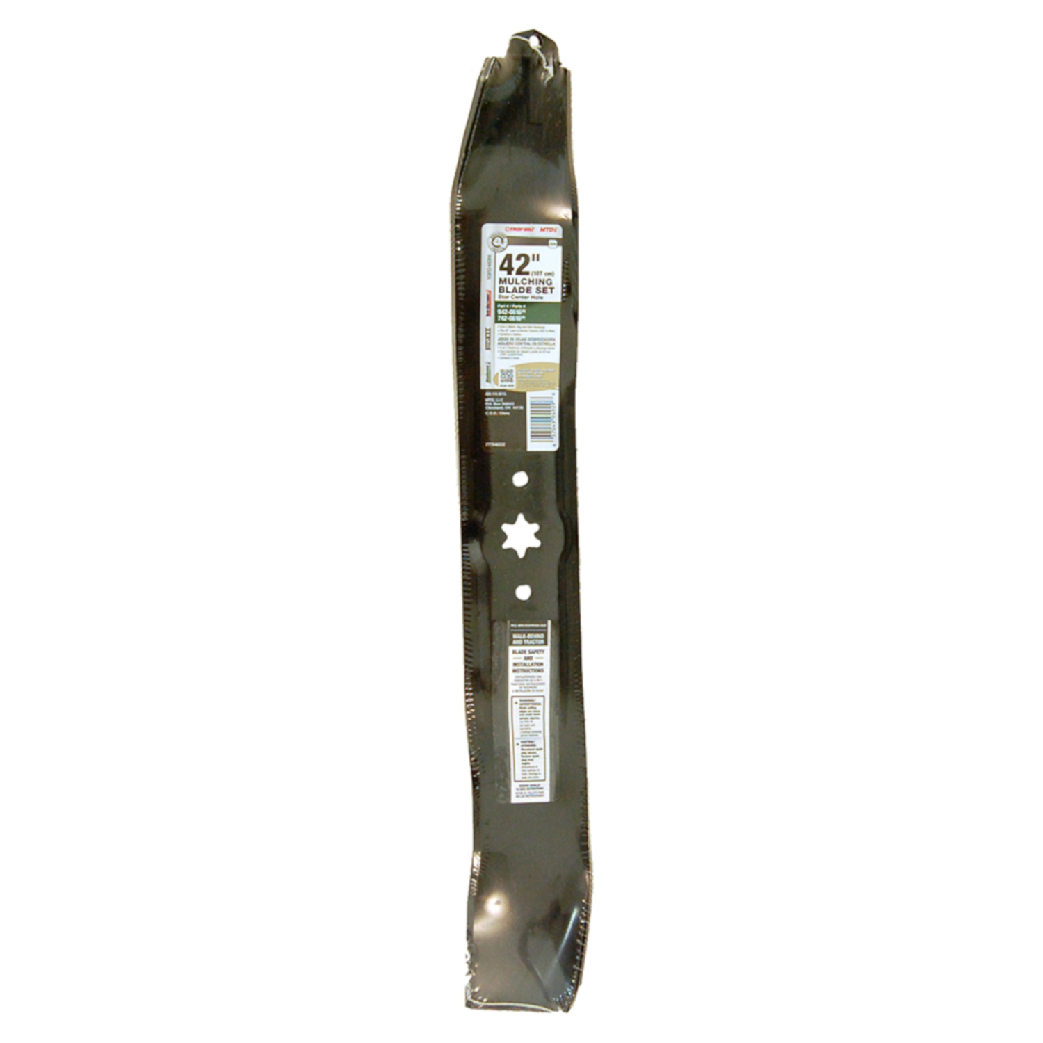MTD Genuine Parts 42 in. 3-in-1 Mower Blade Set For Riding Mowers 2 pk - Mycitystee