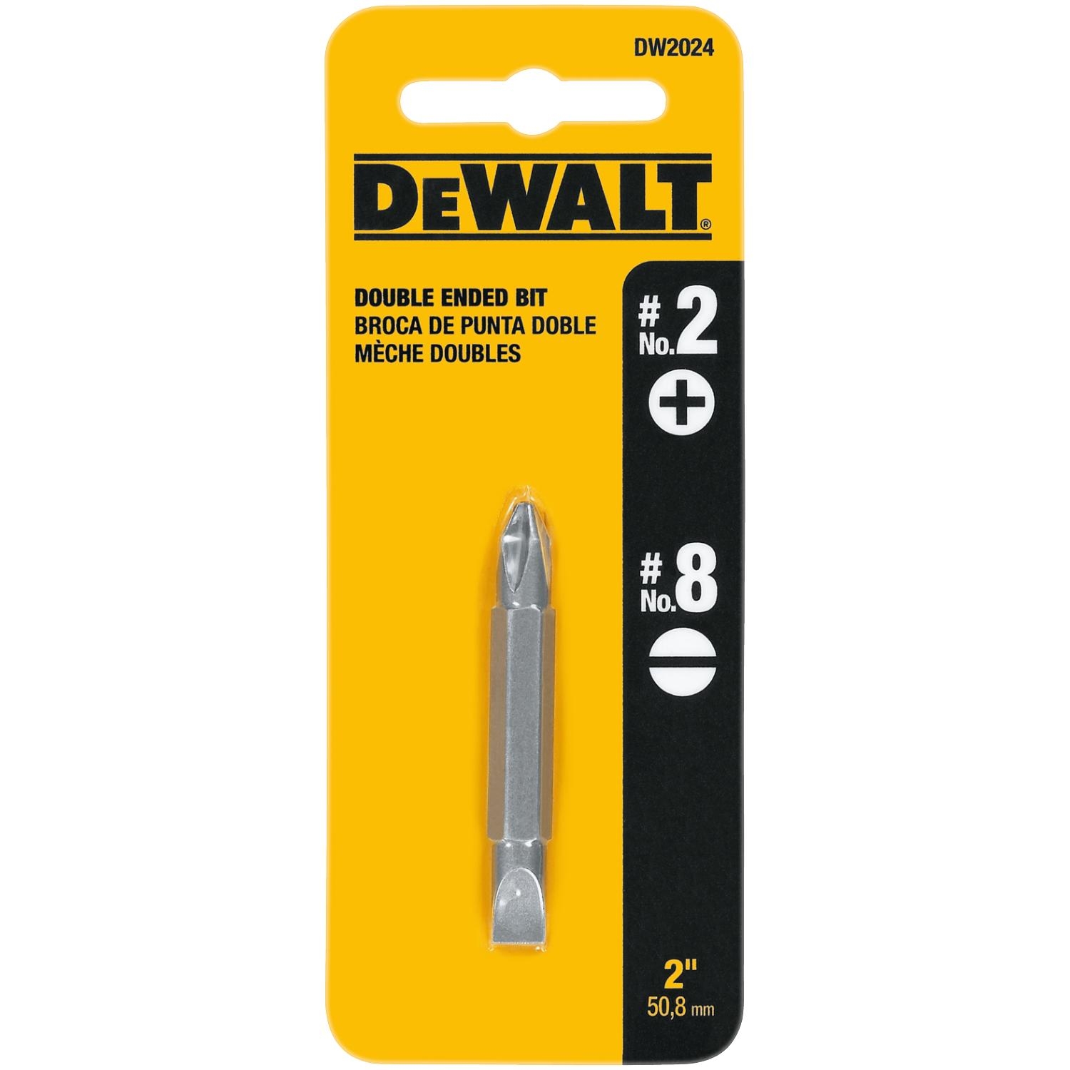 DeWalt Phillips/Slotted #2/#8 X 2 in. L Double-Ended Screwdriver Bit Heat-Treated Steel 1 pc - Mycitystee