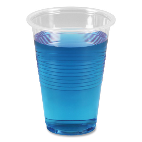 Boardwalk Translucent Plastic Cold Cups， 16 oz， Polypropylene， 50/Pack (TRANSCUP16PK) - Mycitystee