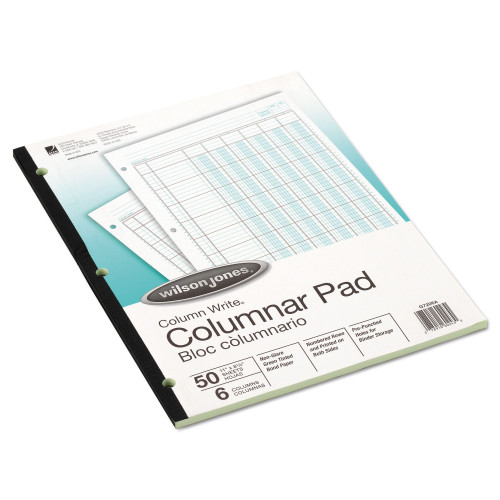 Wilson Jones Accounting Pad， Six-Unit Columns， 8-1/2 x 11， 50-Sheet Pad (G7206A) - Mycitystee