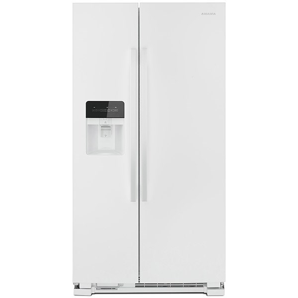 24.6 cu ft Side-by-Side White Refrigerator - Mycitystee