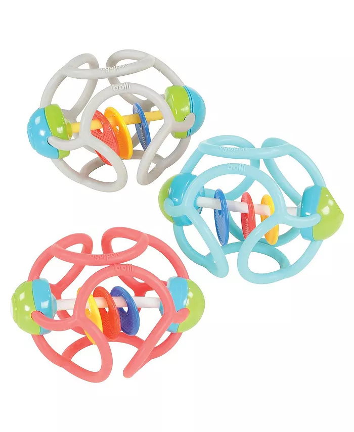 Kaplan Early Learning Ogobolli Bolli Rattle Ball Set - Set of 3 - Mycitystee