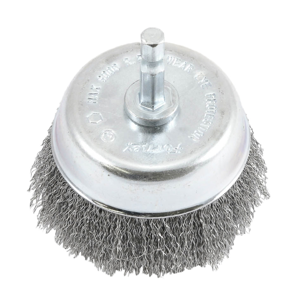 Forney Cup Brush Crimped 3 x .008 x 1/4 Hex Shank - Mycitystee