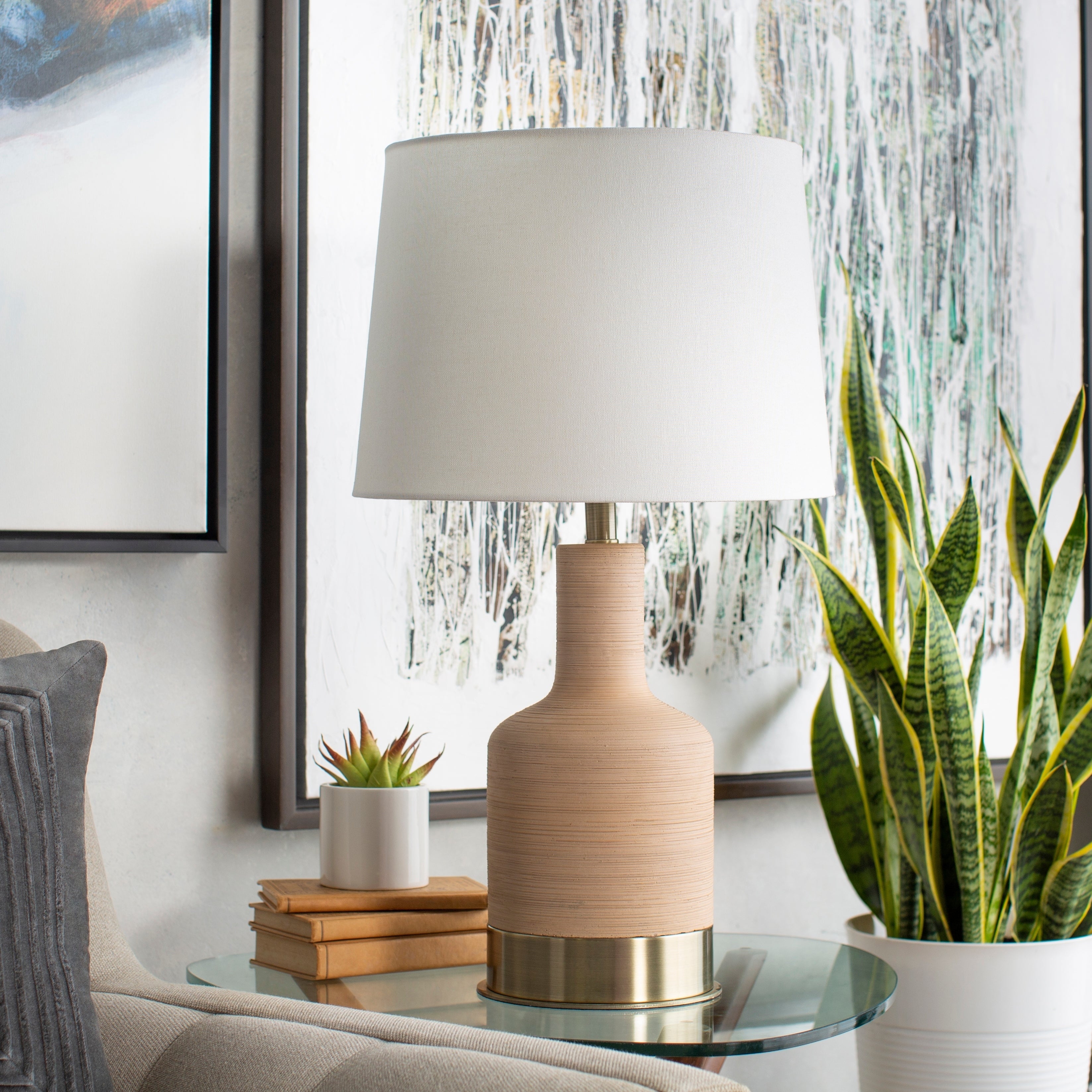 Belpre Concrete Traditional 27-inch Table Lamp - Mycitystee