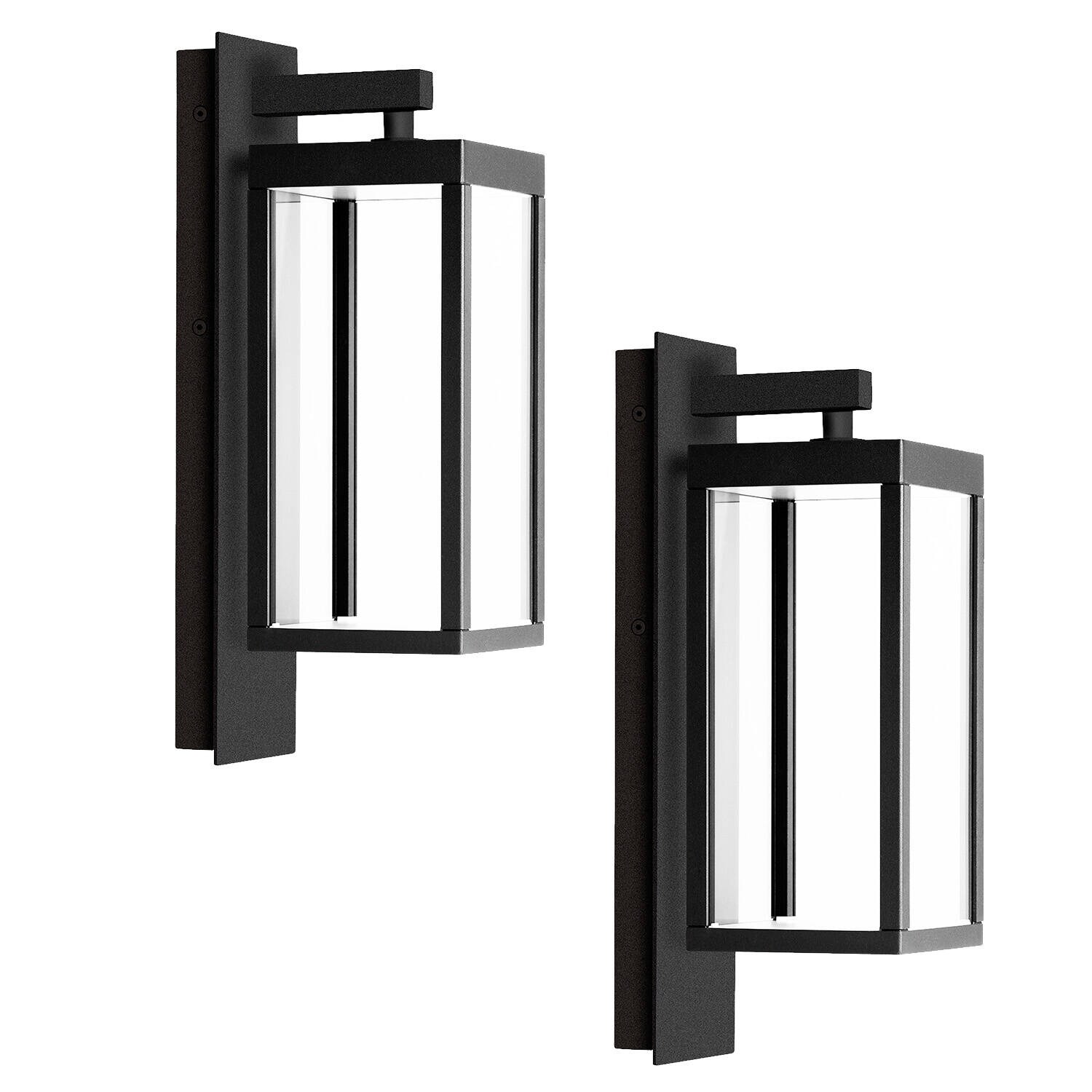 2-Pack Wall Light Outdoor LED Wall Lamp Wall Sconce Lighting Lantern - Mycitystee