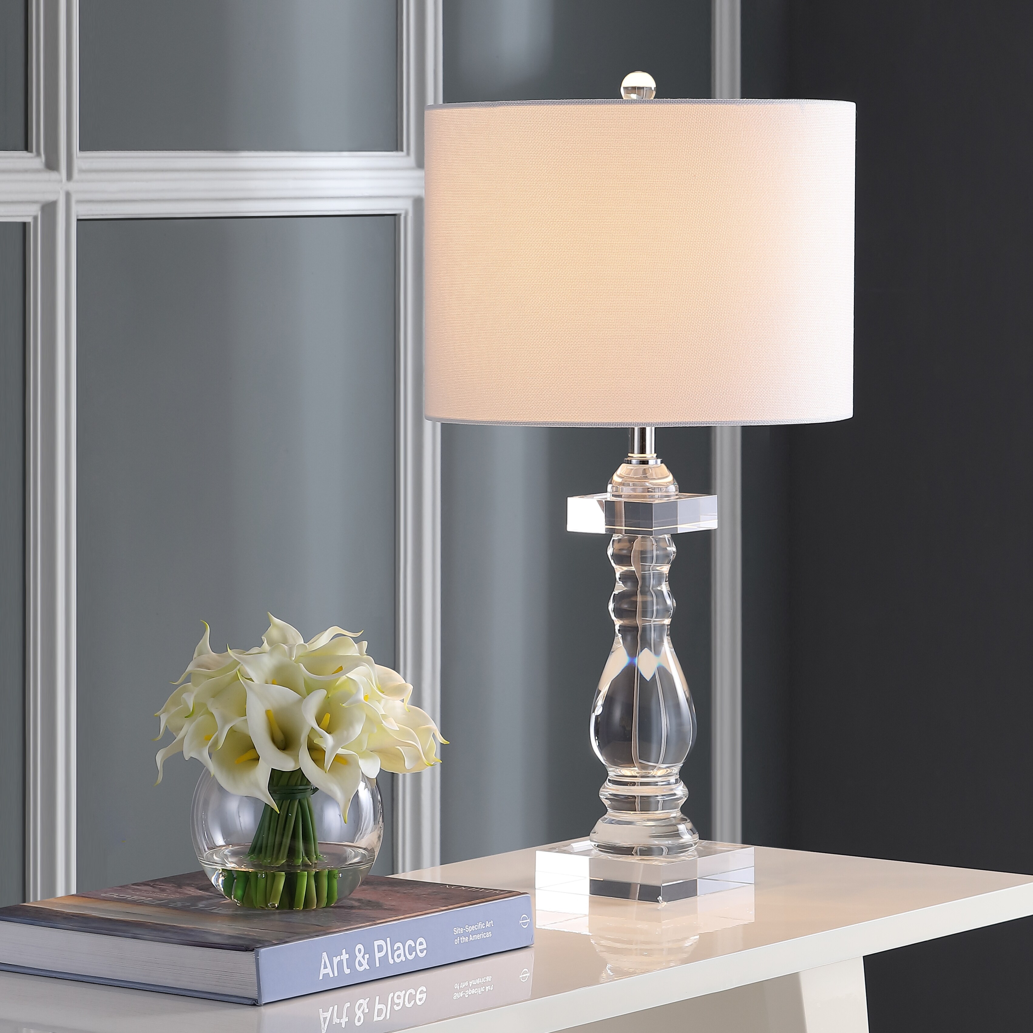 SAFAVIEH Lighting 28-inch Delta Clear Table Lamp - 14