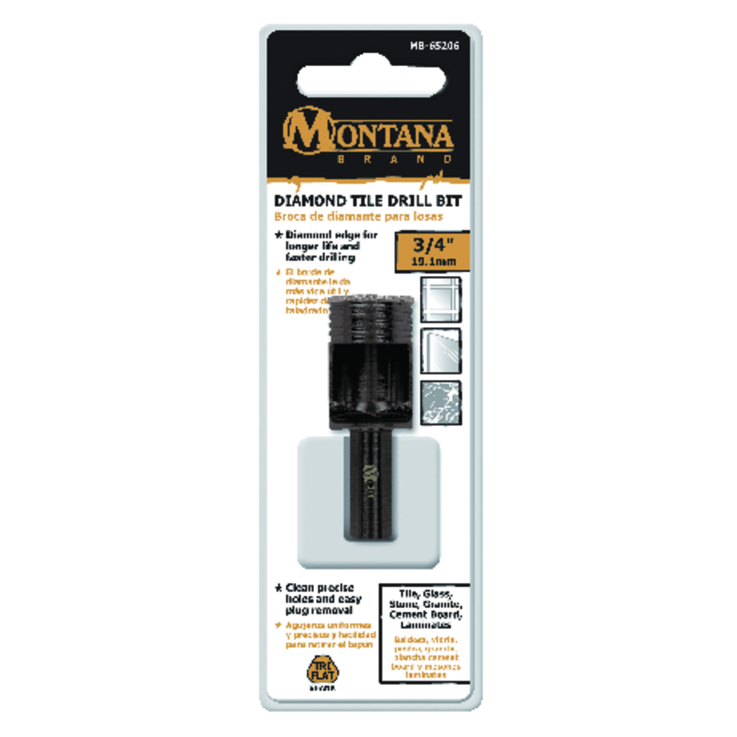 Montana Brand 3/4 in. Alloy Steel Drill Bit 1 pc - Mycitystee