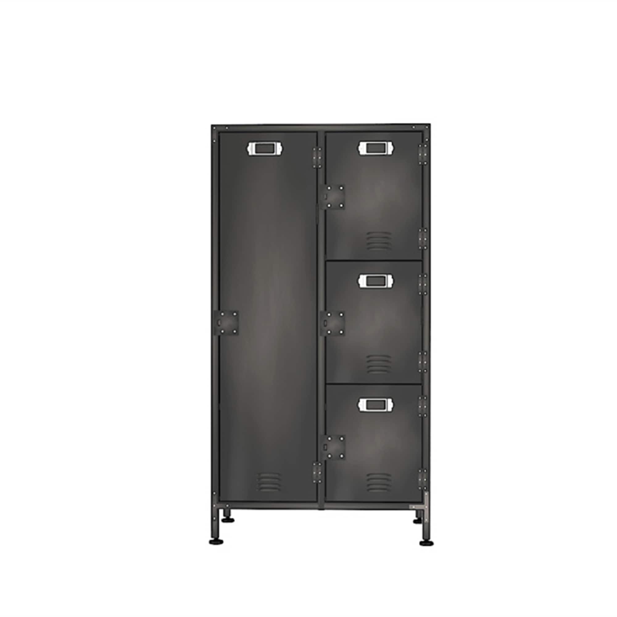 Gray Solid 6 Drawers Chest with Oak Top - - 36745354 - Mycitystee