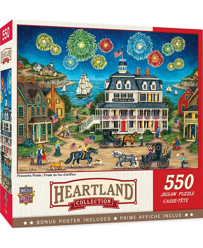 MasterPieces Puzzles MasterPieces 550 Piece Jigsaw Puzzle - Fireworks Finale - Mycitystee