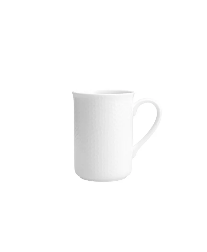 Fortessa Amanda White Set 4 Embossed Mug 12oz - Mycitystee