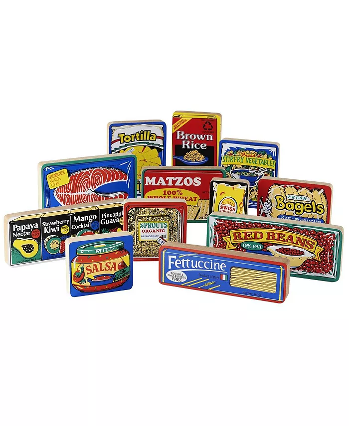 Guidecraft International Foods - 12 Pretend Groceries - Mycitystee