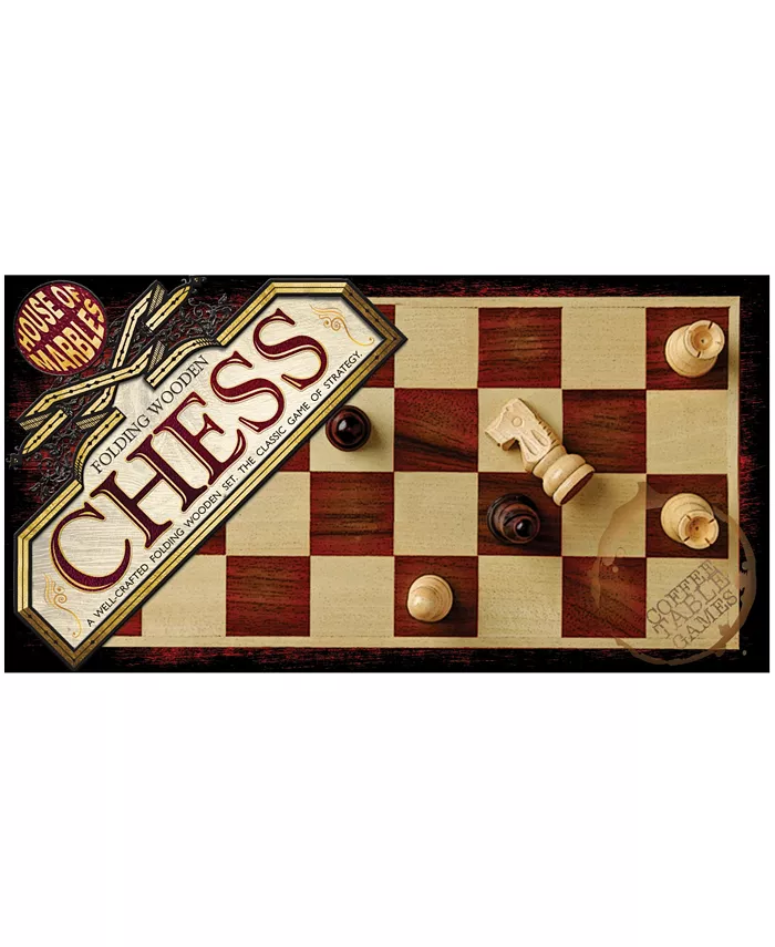 Areyougame House of Marbles Folding Wooden Chess - Mycitystee
