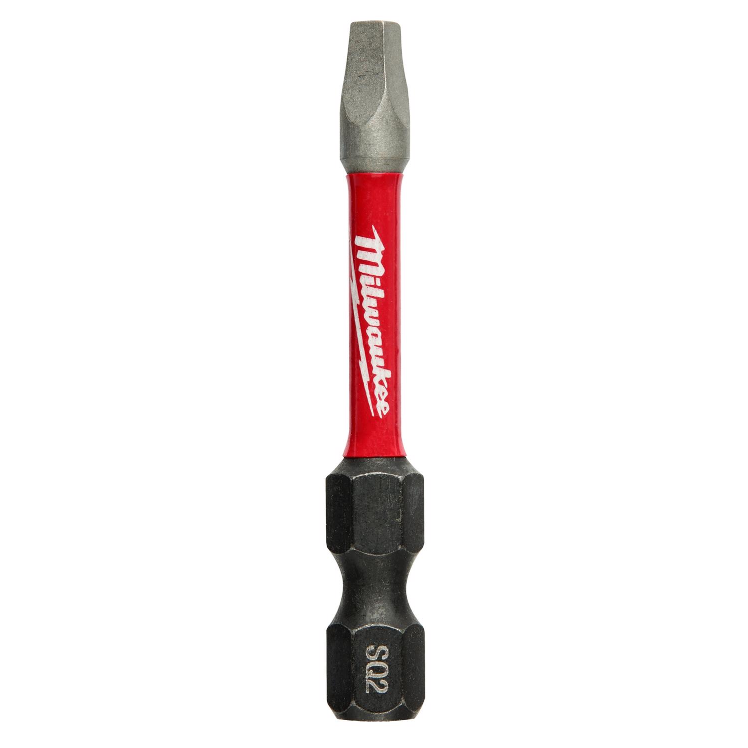Milwaukee Shockwave Square Recess #2 X 2 in. L Impact Power Bit Steel 15 pc - Mycitystee