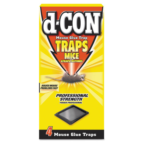 d-CON Mouse Glue Trap， Plastic， 4 Traps/Box， 12 Boxes/Carton (78642) - Mycitystee