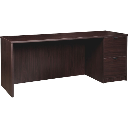 Lorell Prominence 2.0 Espresso Laminate Right-Pedestal Credenza - 2-Drawer (PC2472RES) - Mycitystee