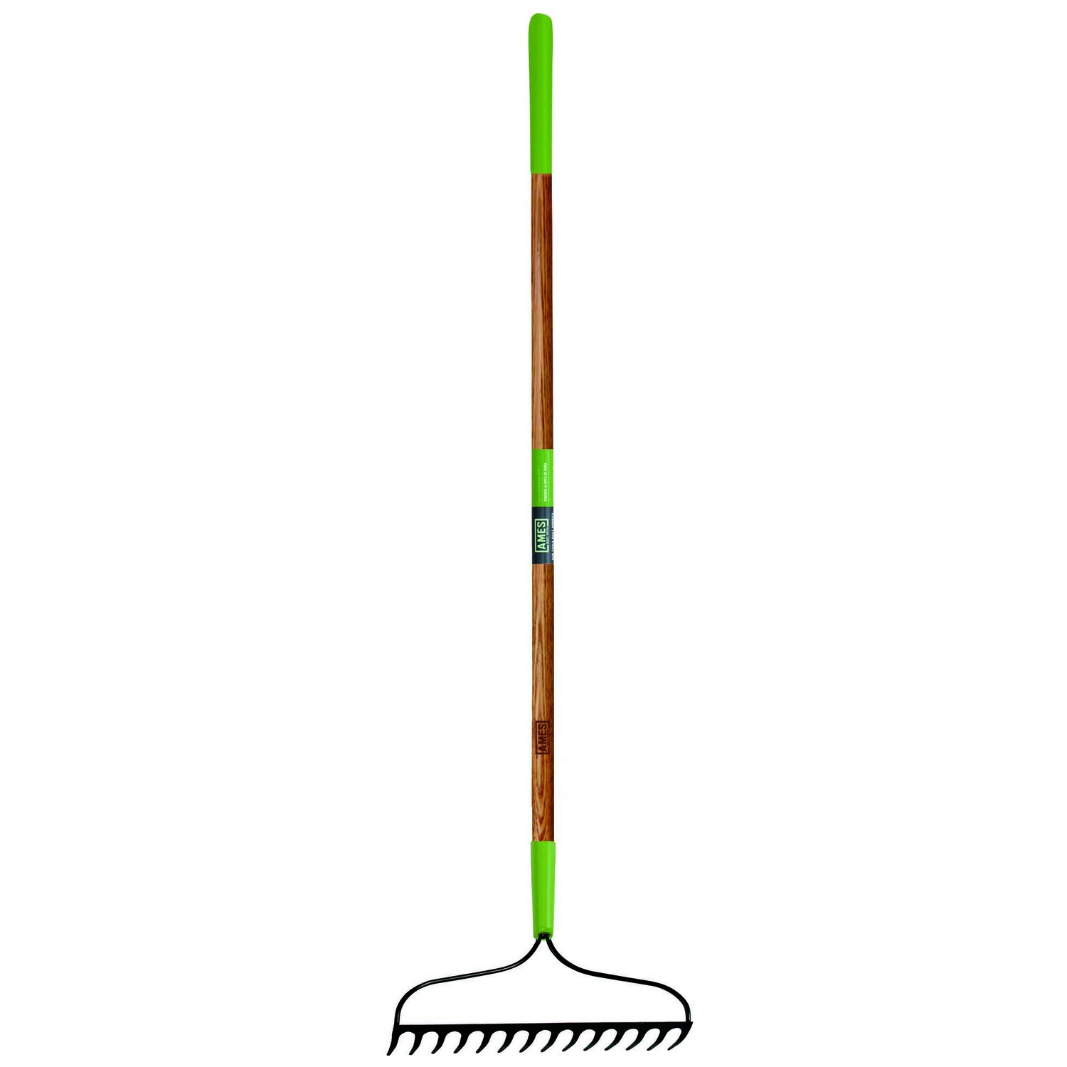 Ames 63 in. 16 Tine Steel Bow Rake Wood Handle - Mycitystee