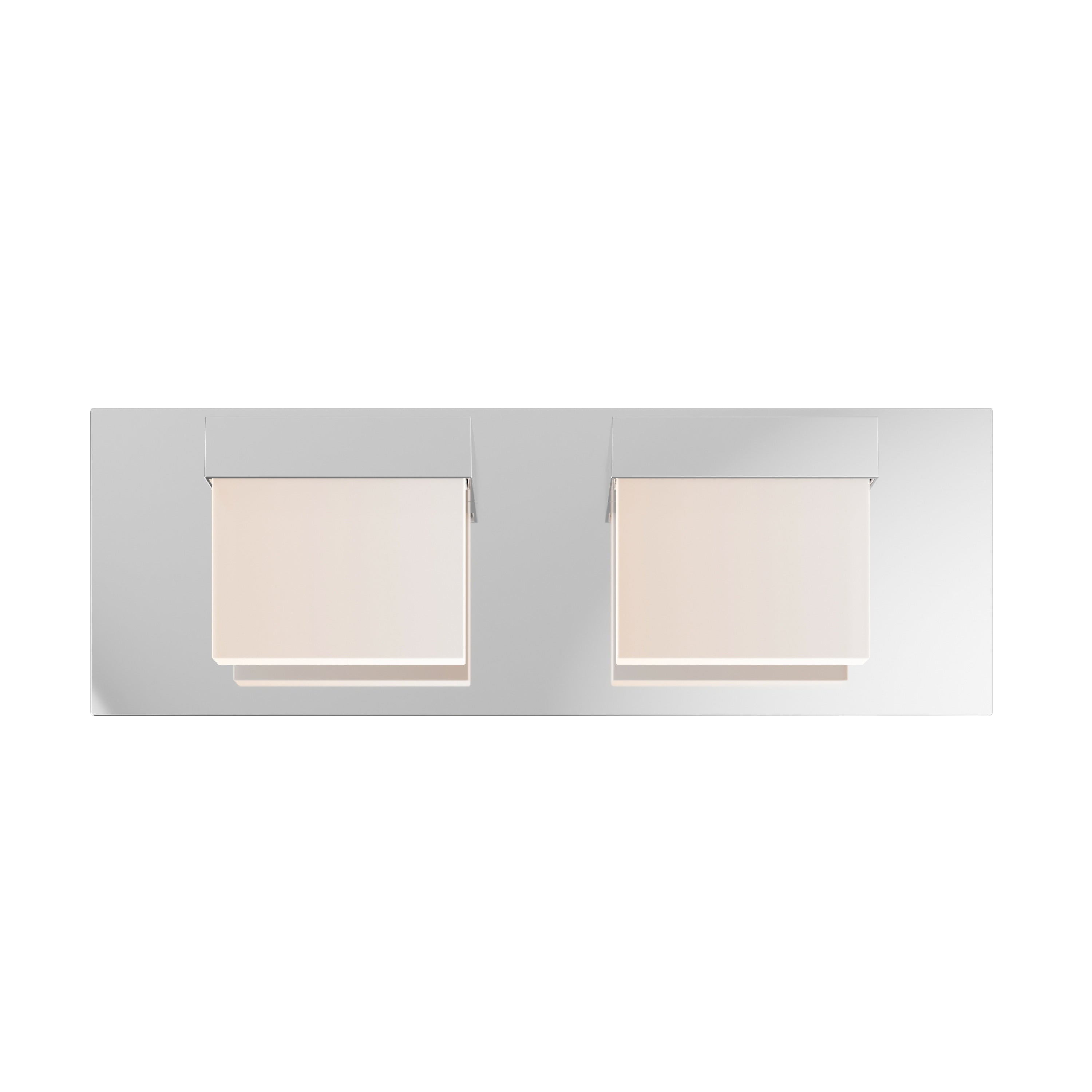 Artika Frosted Cube Modern Bathroom Vanity Light Fixture， Chrome - Mycitystee