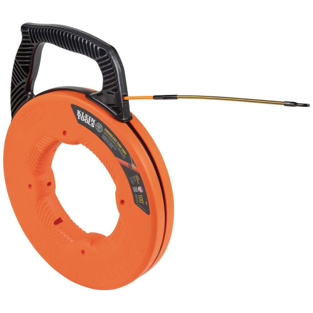 100' Fiberglass Fish Tape w/ Leader - Mycitystee