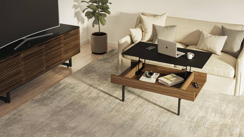 BDI Reveal 1192 Natural Walnut Lift Coffee Table - Mycitystee